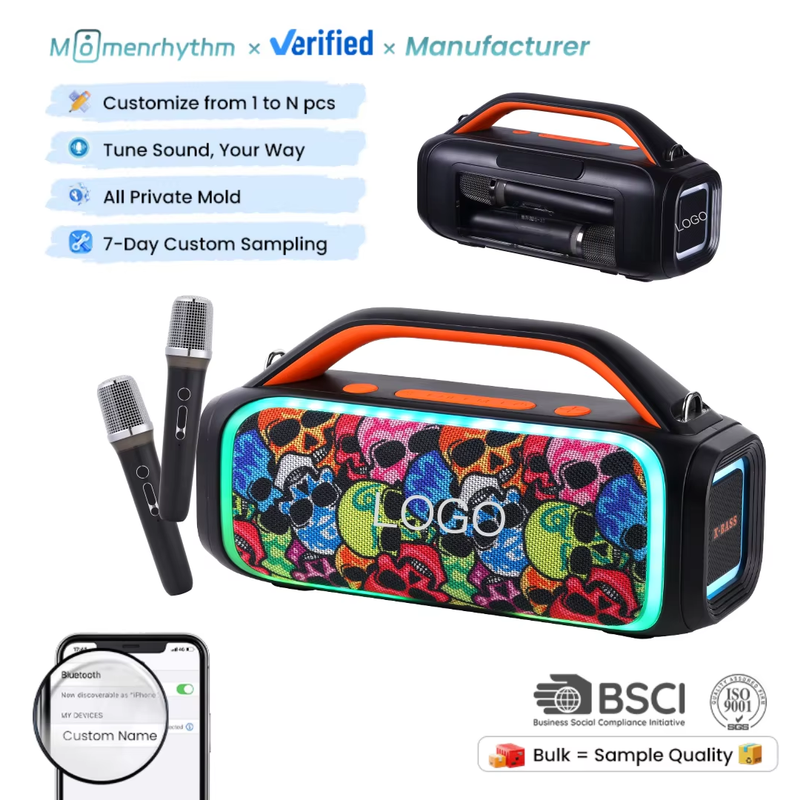 Bluetooth Party Karaoke Speaker With Built