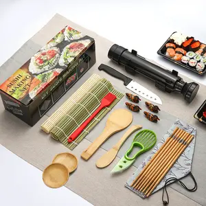 Sushi Maker Set Machine Groentevlees Rollen Bamboe Mat Diy Keukengereedschap Gadgets Accessoires Sushi Mal Bazooka Roller Kit