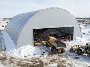 Carpa de Almacenamiento de Doble Estructura Galvanizada por Inmersión en Caliente, Resistente a los Rayos UV, de PVC de 610 g, para Almacenamiento en Regiones con Nieve Intensa - Product Image 2