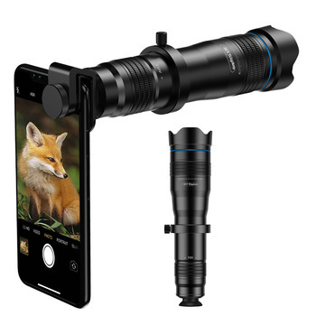 For Mobile Phone Camera Lens 36X Zoom Telephoto External Telescope Universal Clip Remote Shutter Aluminum Optical Glass