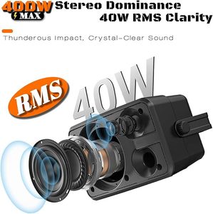 ลำโพงบลูทูธกลางแจ้งแบบไร้สาย 400W ใช้ไฟ AC รองรับการเชื่อมต่อ 100+ ลำโพง - Product Image 4