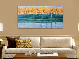 SQ flores arte de pared moderno lienzo margaritas color textura imagen Wildflower pintura pared arte paisaje pintura <span class=keywords><strong>para</strong></span> <span class=keywords><strong>sala</strong></span> de estar - Product Image 3