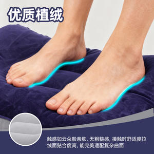 Almohada Inflable para Piernas Tz, Rectangular, en Colores Gris, Azul, Negro y Beige, Plegable, para Acampar al Aire Libre - Product Image 3