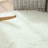 Beste Verkauf Flauschigen Runde Teppich für Kinder Weiche Schlafzimmer Wohnzimmer Rund Teppiche Hause Nicht-Slip Matte