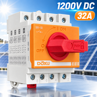 Interrupteur de déconnexion solaire 1200V DC 32A sur rail DIN pour système photovoltaïque et panneaux solaires