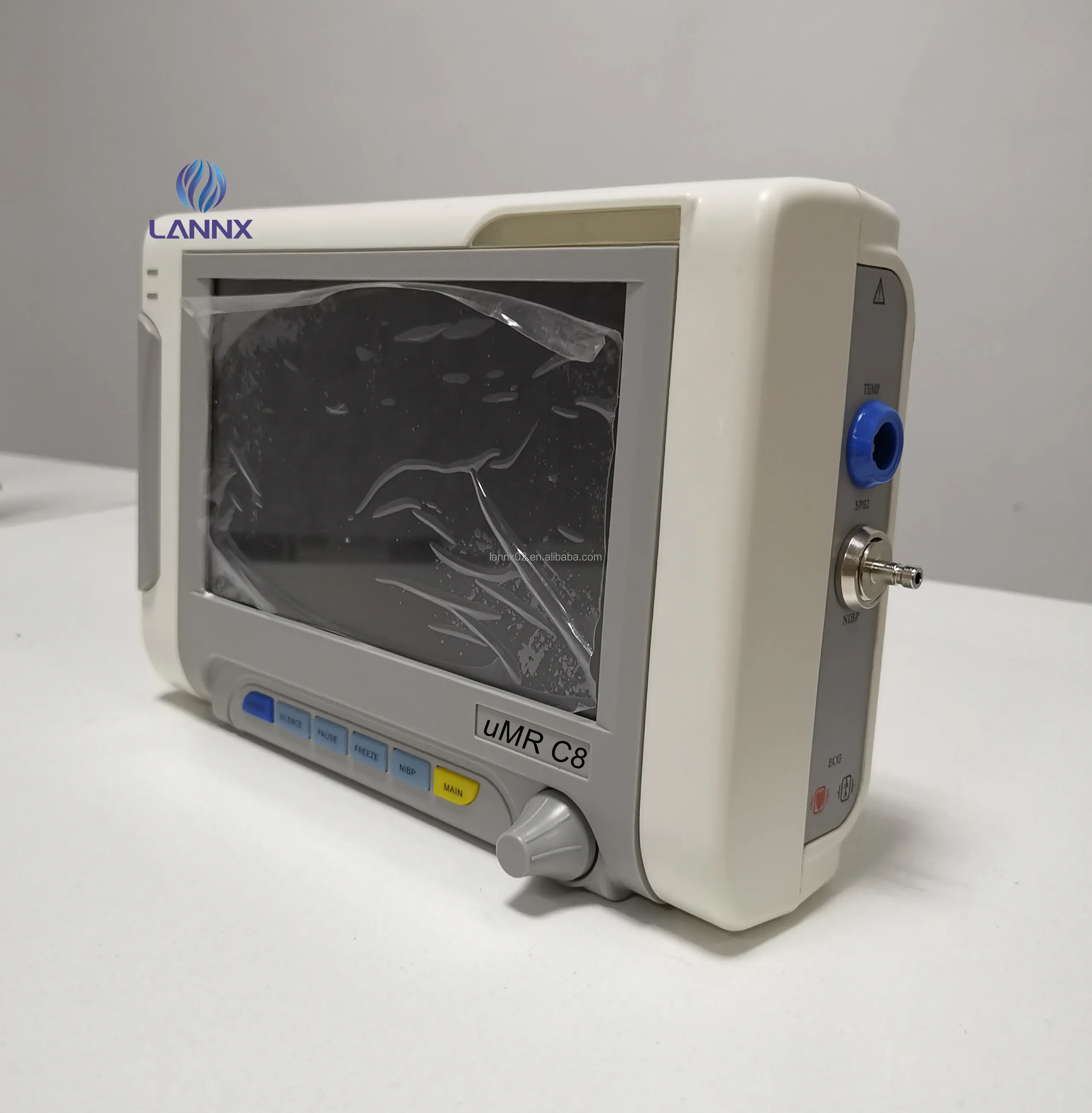 Dispositif hospitalier LANNX uMR C8 moniteur standard à 3 paramètres de 7 pouces système de surveillance de la santé des patients moniteur portable des signes vitaux