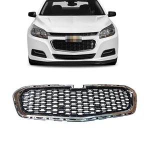 US Free Shipping Home Front Lower Black With Chrome Radiator Car Grille for 2014 2015 Chevrolet Malibu