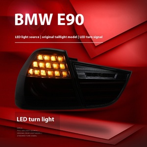 ชุดไฟท้ายรถยนต์ BMW ซีรีส์ 3 E90 รุ่น 320i ปี 05-12 แบบดัดแปลง LED พร้อมไฟเลี้ยว 12V เลนส์สีแดง สภาพใหม่ ชุดไฟท้าย E90 - Product Image 3