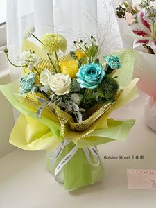 <span class=keywords><strong>2023</strong></span> <span class=keywords><strong>nueva</strong></span> llegada 58*58cm superficie brillante Arco Iris Color sueño caramelo papel para envolver flores floristería envoltura - Product Image 4