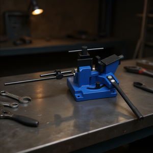 Dobladora de tubos manual de 90 grados con mango y perilla de ajuste para trabajar con metal - Product Image 3