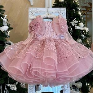 <span class=keywords><strong>Robe</strong></span> de bébé à paillettes MQATZ, design inspiré de la royauté, princesse pour les filles, fêtes d'anniversaire, célébration festive, L6080 - Product Image 1