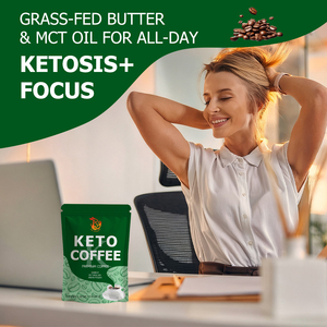Factory Direct Keto Coffee with Himalayan Salt Boost <b>Metabolism</b> Increase Energy Levels Promote Brain Burn Calories Coffee - Product Image 3