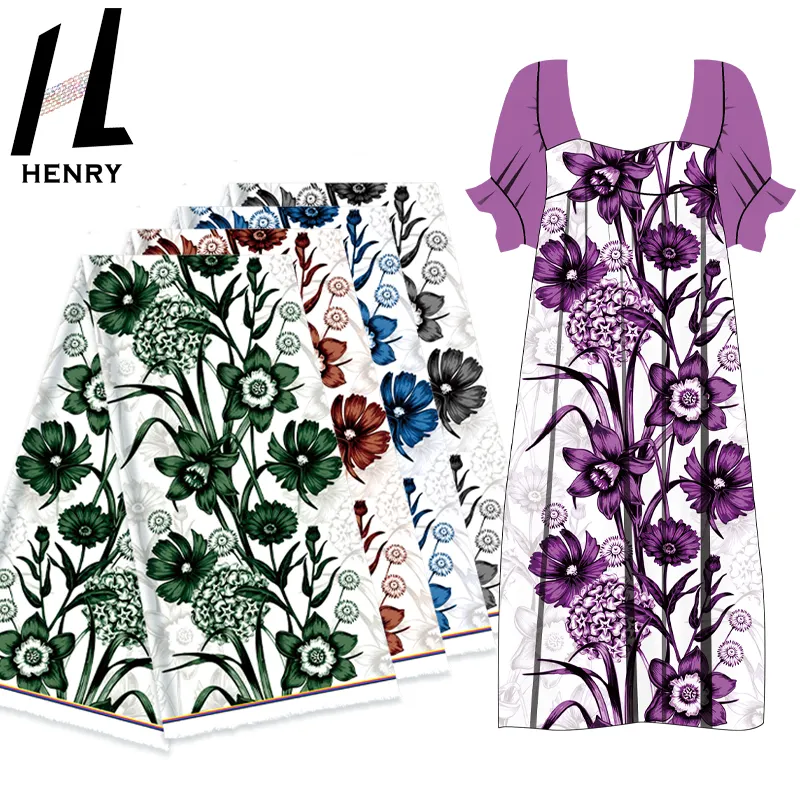ヘンリーアイランダースタイルの印刷さまざまなオプション衣服ドレススカート用の新しくポリエステルの衣類生地