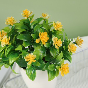 Nuovo prodotto artificiale piante in vaso 4 pz Mini fiore finto per piante <span class=keywords><strong>succulente</strong></span> per soggiorno decorazione ufficio - Product Image 4