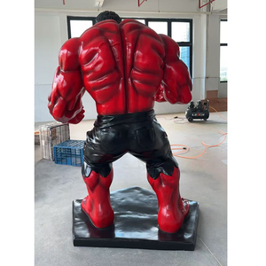 Statua di <span class=keywords><strong>Hulk</strong></span> Rosso in Resina da 200cm, Scultura a Grandezza Naturale dell'Eroe Marvel per Parchi di Divertimento - Product Image 5