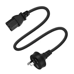 AS3112 3 Pin IEC C13 Extension Electric Lead Cable SAA NZ Australia Standard Supply AU Power Cord