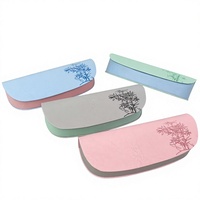 Étui rigide rectangulaire pour lunettes en PU avec motif de dessin animé, boîte à lunettes multicolores, vente en gros