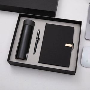 Wholesale Corporate Leather Notebook Gift Sets With Bottle Customizable Luxury <b>A5</b> Diary Thermos Cup Pen <b>Note</b> <b>Book</b> Gift Box - Product Image 1