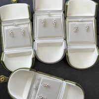 Pendientes de Perlas Naturales de Agua Dulce Estilo Akoya, Racimo de Uvas, Plata de Ley S925, Pendientes Redondos, Joyería para Mujer, Venta al por Mayor