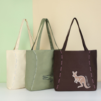 Sac fourre-tout en toile à imprimé léopard avec logo personnalisé, fermeture éclair, poche intérieure et réutilisable pour les courses - Vente en gros