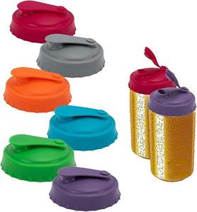 2025 Silikon <span class=keywords><strong>Soda</strong></span> Dose Deckel Runde weiche staub dichte wieder versch ließbare Getränkedose Kappe Abdeckung zum Verkauf - Product Image 4