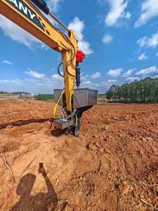 XUVOL Agricultural Forestry Machinery Plantation Equipment 6-9T Excavator Attachment Pit Rotator Double-bin <b>Fertilizer</b> <b>Spreader</b> - Product Image 4