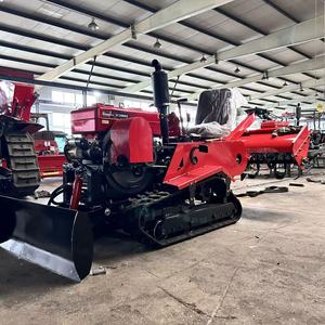 Mini tracteur chenillé 25 CV pour vergers bas, motoculteur agricole chinois, récolteuse de pommes de terre, charrue à double socle pour ferme - Product Image 4