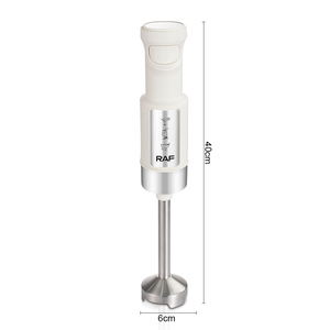 RAF Multifunctional Hand Blender Fast Start and Easy to Use 28000RPM 400W 4 Stainless Steel Blade RAF Hand Blender Mini Hand Ble - Product Image 2