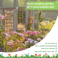 Kit de lit de jardin surélevé en métal galvanisé de conception classique maison extérieur légumes fruits herbe Pot de fleur planteur pour la plantation