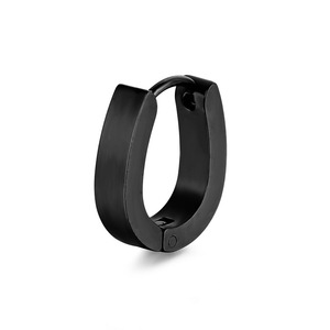 Pendientes de Aro Tipo Hugger de Acero Inoxidable 316L con Forma de Herradura para Hombre y Mujer |   Chapado en Oro PVD, Resistente al Deslustre, Impermeable e Hipoalergénico - Product Image 6