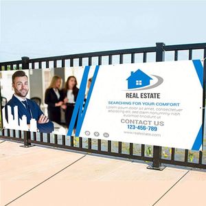 Bannière personnalisée avec logo et texte pour fête d'anniversaire, bannière et logo, bannière extérieure, bannière imperméable, bannière avec logo - Product Image 1