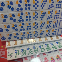 Tuiles de Mahjong The Dog Line, Tuiles de Mahjong Américaines, Bol pour chien monocouche, Design empreinte de patte, Tuiles en acrylique gravées pour la maison et les fêtes