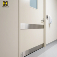 Plaque de protection de porte en acier inoxydable Keyman Sliver 6 x 30 pouces, couleur argent, avec vis pour porte extérieure