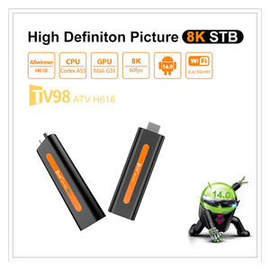 <span class=keywords><strong>Fire</strong></span> <span class=keywords><strong>TV</strong></span> Stick 2025 Allwinner H618 Android 14 8K Quad Core 2 Go de RAM WiFi 2,4G/5GHz <span class=keywords><strong>Application</strong></span> personnalisée Télécommande vocale BT - Product Image 5