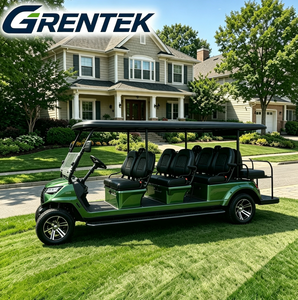Voiturette de golf électrique GRENTEK 8 places, véhicule utilitaire bronze pour parcours de golf et utilisation hors route et sur routes non publiques - Product Image 2