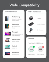 Cable USB C a USB C Anker de 100W, 3 pies, Cable de Silicona USB 2.0 Tipo C, Cable de Carga Rápida Portátil para iPhone