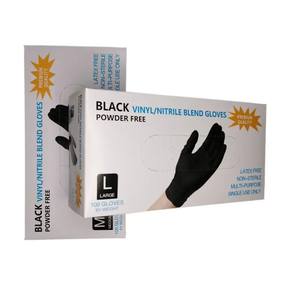 Wholesale 100pcs Disposable Black Nitrile Safety Gloves Large Size for Beauty Hairdressing Tattooing Piercing - Product Image 2