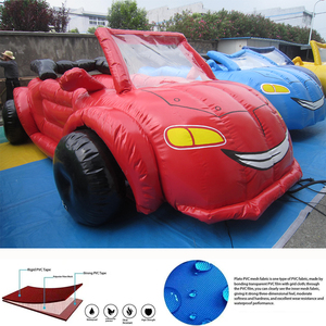 Opblaasbaar cartoonauto-model, op maat gemaakte evenementendecoratie, commerciële springkasteel, kindvriendelijk, milieuvriendelijk, op maat gemaakt, 0,55 mm PVC - Product Image 5
