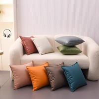 Coussin lombaire carré pour voiture en tissu technique PP coton, couleur orange émeu, style luxe léger, tailles personnalisables, style naturel frais, origine Chine