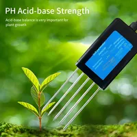 Testeur de sol PH EC LPP039 8-en-1 haute précision 5 broches, mesure la température, l'humidité, la fertilité NPK, capteur détecteur pour la ferme