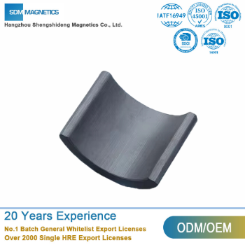 Professional Factory Supply Good Competitive Price Multi Specification Permanent Magnetic Arc Ferrite Magnet for Separator