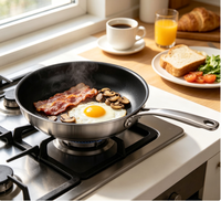 Poêle de cuisson en acier inoxydable pour la cuisine