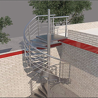 Escalier en colimaçon en acier inoxydable haut de gamme au design populaire pour l'intérieur des maisons et des villas