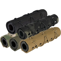 Manchon de silencieux tactique en nylon camouflage simple pour l'extérieur avec sangle unique, sans impression de logo, pour équipement de chasse CS en direct