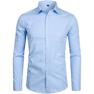 Camisa informal de manga larga para hombre, ropa Formal de negocios, a la moda - Product Image 3