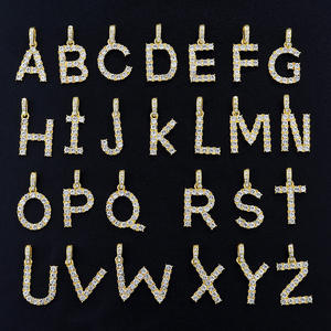 Hiphop glacé initiale collier femmes mode bijoux 2020 - Product Image 6