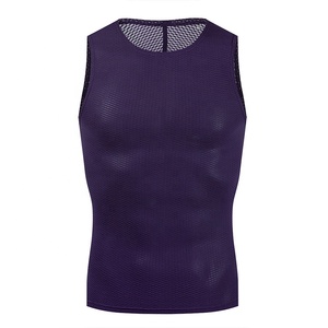 Venta al por mayor barato ropa interior camiseta refrigeración sin mangas personalizable deportes al aire libre ropa ligera hombres correr <span class=keywords><strong>ciclismo</strong></span> chaleco - Product Image 2
