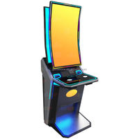 Mesin Game Tegak Layar Sentuh Lengkung 43 Inci Populer, Kabinet Skill Multi 8 in 1 Fire Game Board