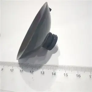 Rubber custom making 60 mm diameter silicone rubber black vacuum suction cups