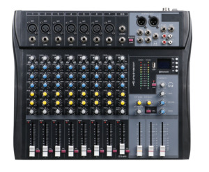 Clavax-Consola mezcladora de audio profesional MR 80S, reproductor de DJ independiente, alimentación fantasma, <span class=keywords><strong>8</strong></span> canales, USB, diente azul - Product Image 3